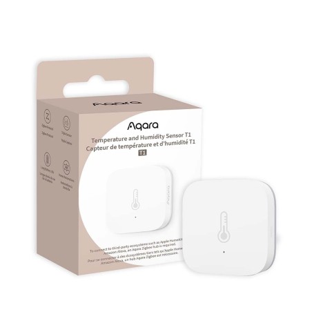 Aqara T1 Temperature & Humidity Sensor - Smart White Device for Accurate Monitoring - SKU: 6975833352159